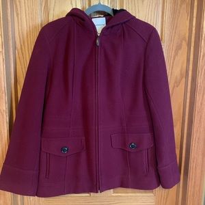 Croft and Barrow wool blend coat